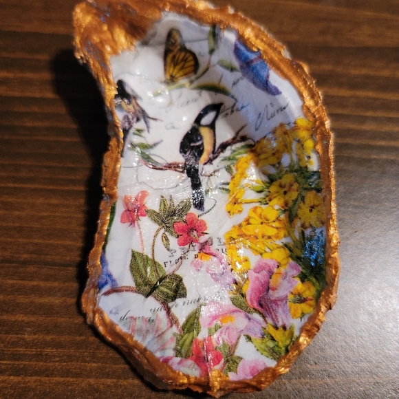Hand Crafted Other - Oyster shell ornament and/or trinket tray. These are hand made upon order, so